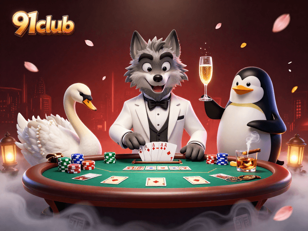 Engage in thrilling gameplay at 91club with unique gaming experiences and vibrant casino illustrations.