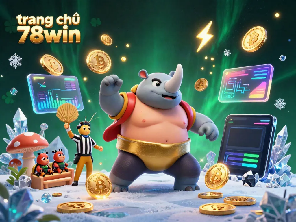 Experience exciting gameplay at trang chủ 78win with vibrant elements featuring a beetle champion and coins flying.