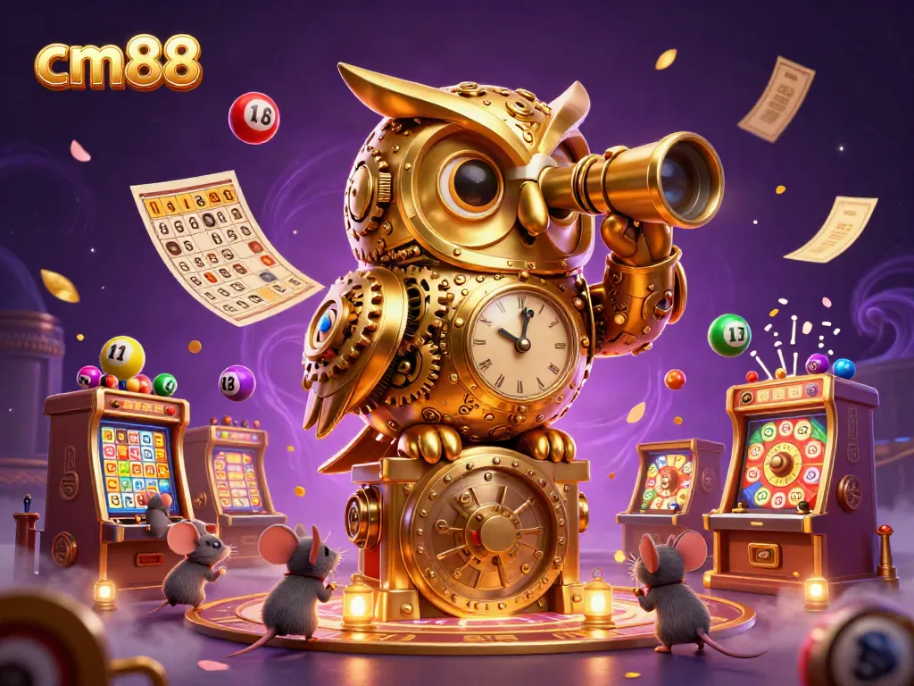 Experience the excitement of cm88 casino gaming with vibrant 3D characters among dynamic elements.