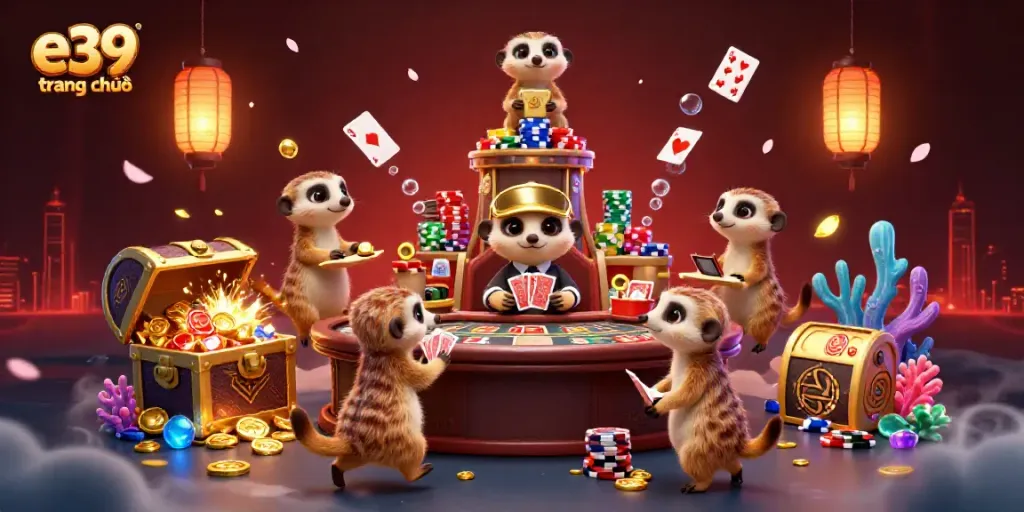 Engage in dynamic gameplay with the e39 trang chủ meerkat casino illustration, featuring vibrant action and rich details.