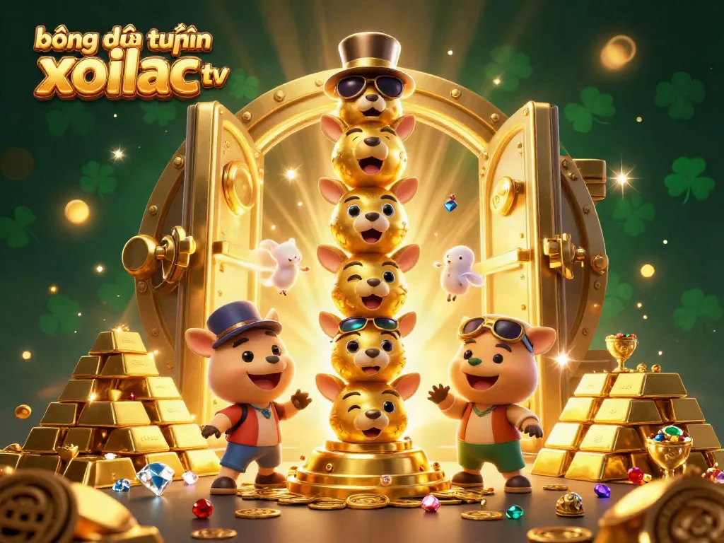 Engage with bóng đá trực tuyến xoilac tv through vibrant golden treasures and lively characters.