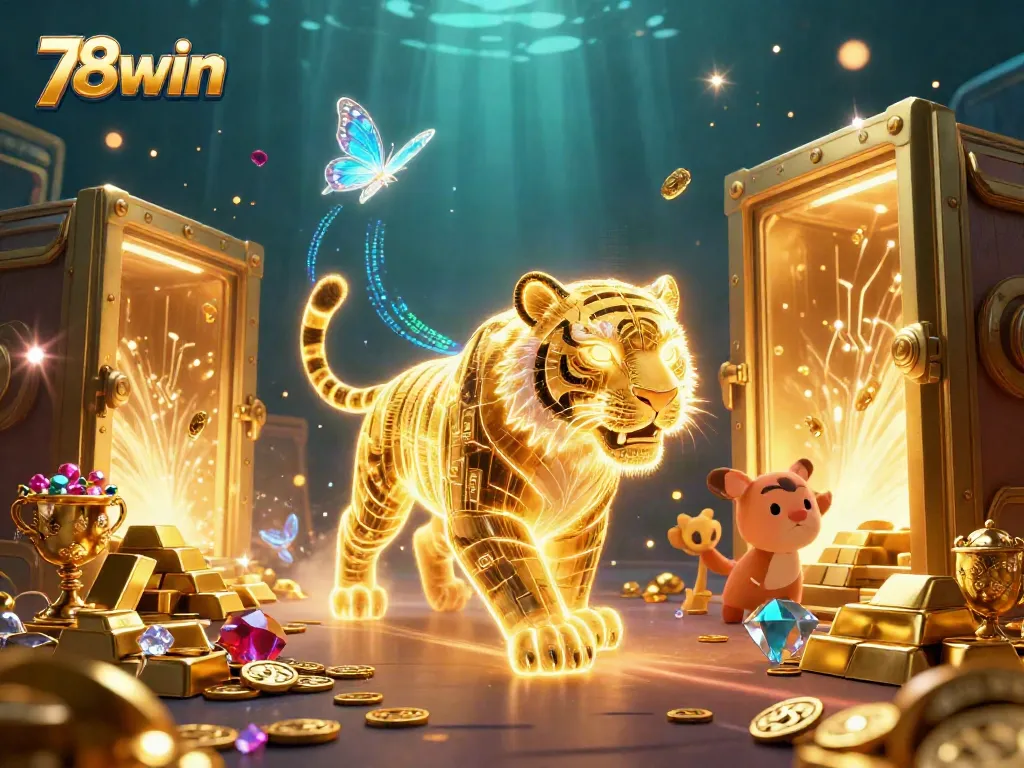 Experience the thrill of winning big at 78win with a vibrant casino scene packed with excitement.