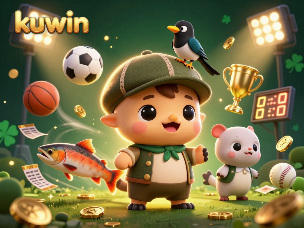 Kuwin's engaging casino experience featuring a colorful, playful scene with cartoon characters and dynamic betting elements.