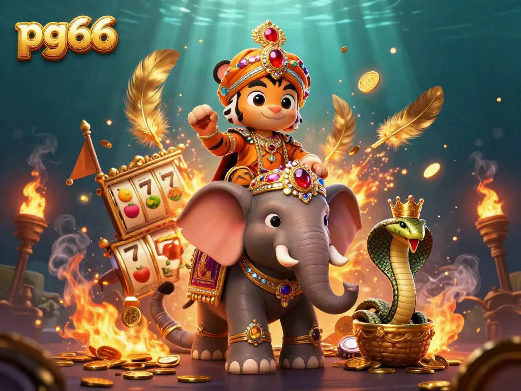 Join the excitement at pg66 casino with vibrant 3D characters and dynamic game elements.