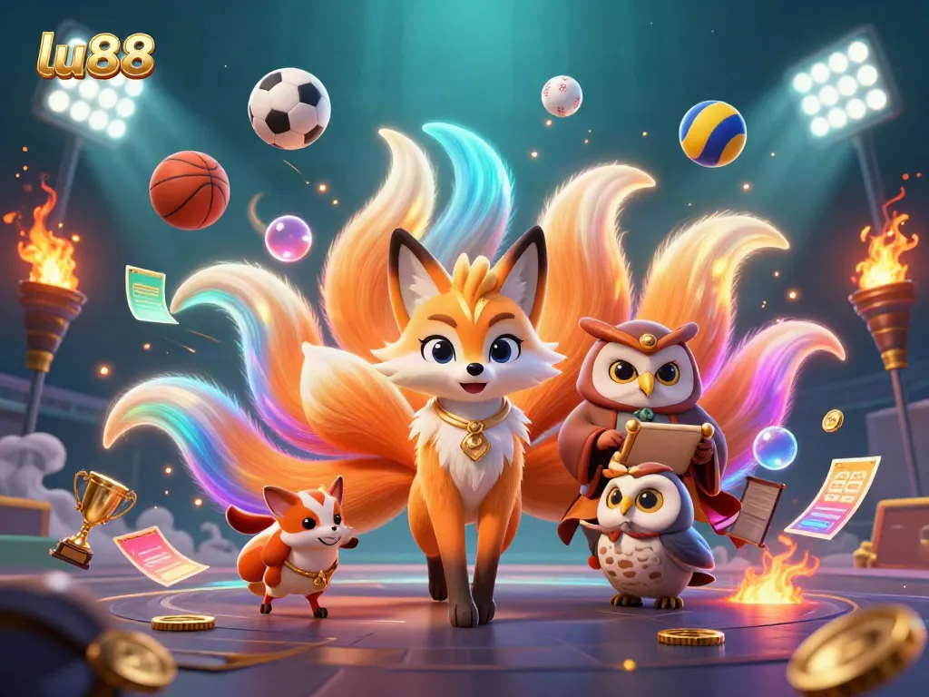 Experience thrilling betting with lu88 inspired by fantastical spirits in a vibrant casino scene.